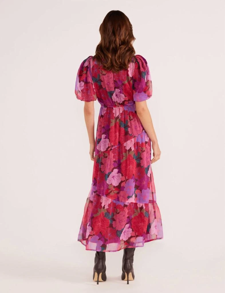 商品MINKPINK|Lexi Tiered Midi Dress In Floral Blooms,价格¥852,第2张图片详细描述