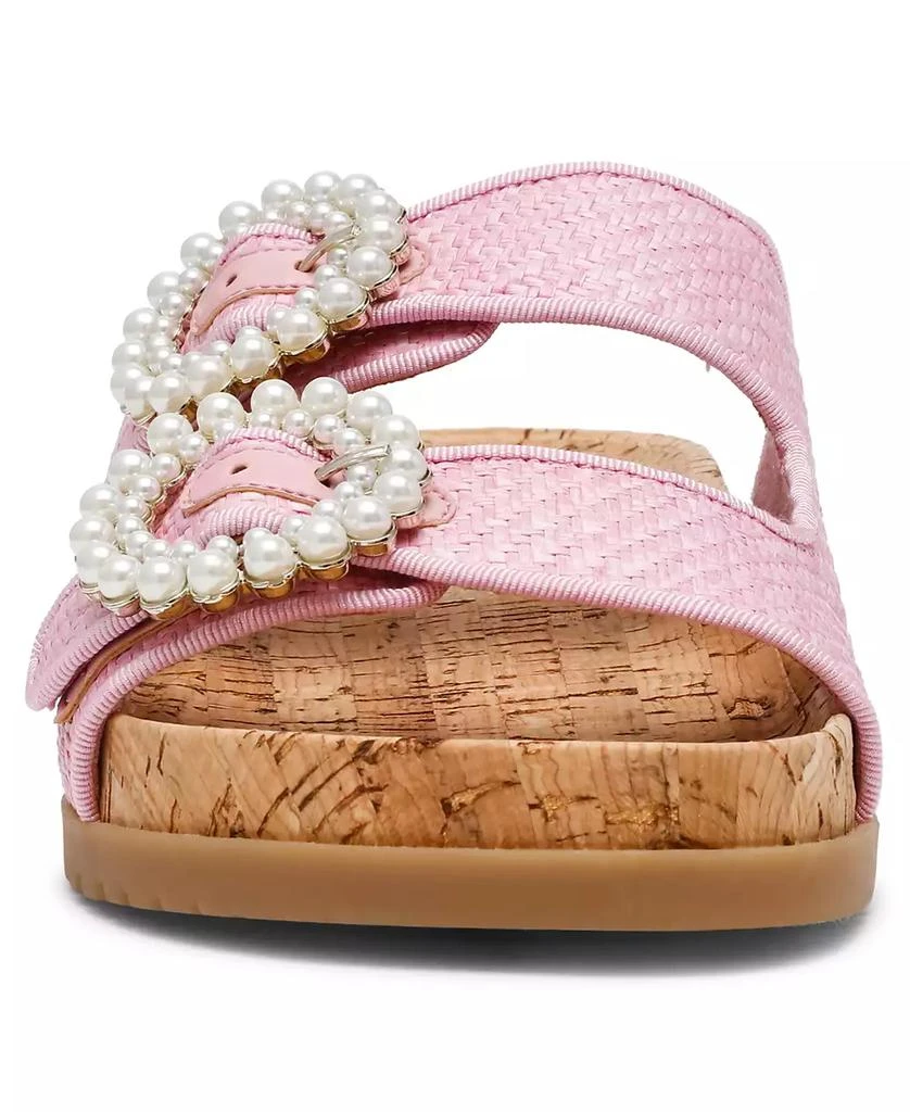 Women's Happy Double Band Embellished Buckle Footbed Sandals 商品