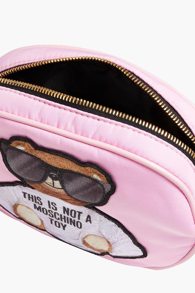商品Moschino|Appliquéd shell and leather belt bag,价格¥3717,第7张图片详细描述