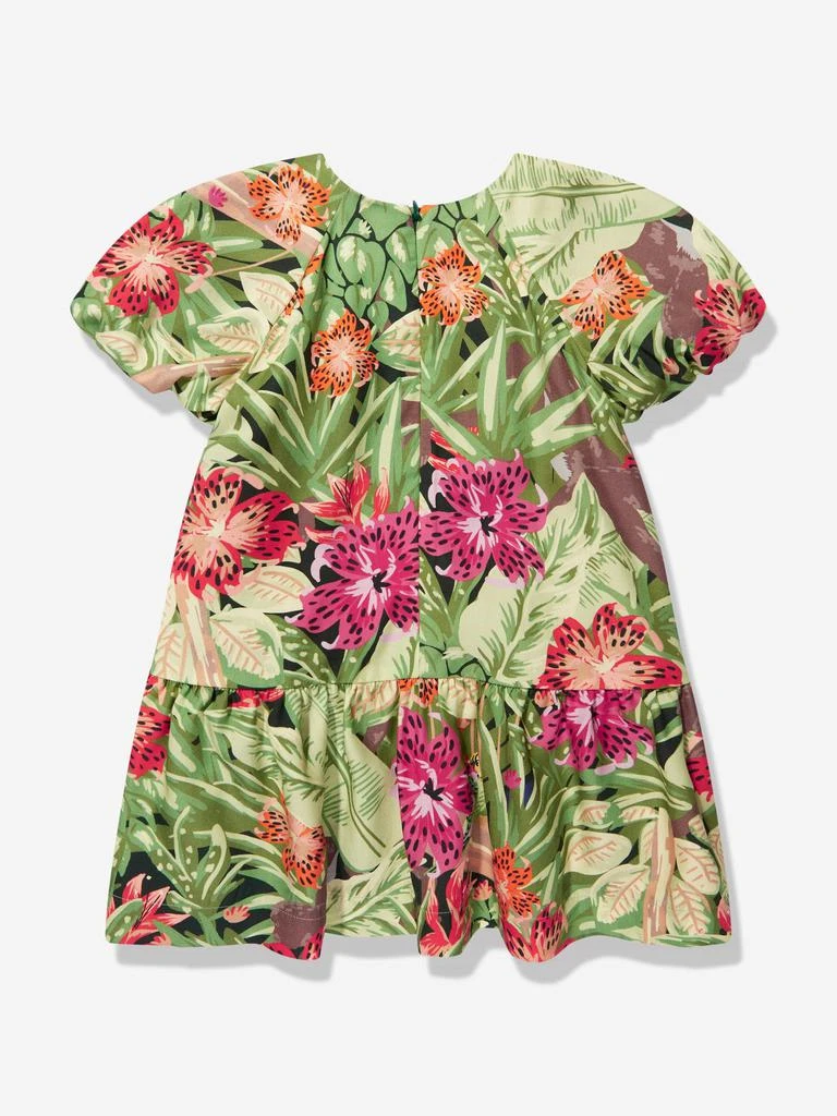 商品Kenzo|KENZO Girls Tropical Print Dress in Green,价格¥949,第2张图片详细描述