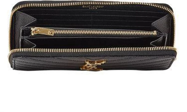 商品Yves Saint Laurent|Monogram Leather Zip-Around Wallet,价格¥5353,第4张图片详细描述