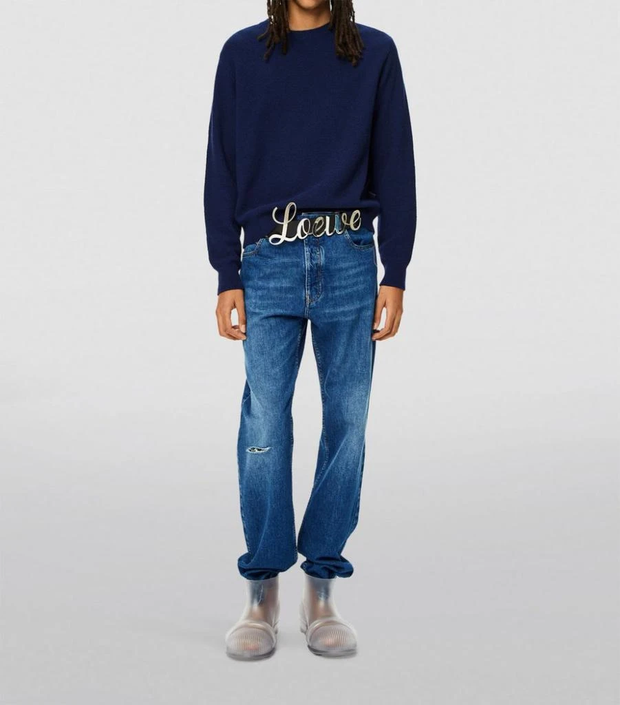 商品Loewe|Washed Straight Jeans,价格¥5061,第2张图片详细描述