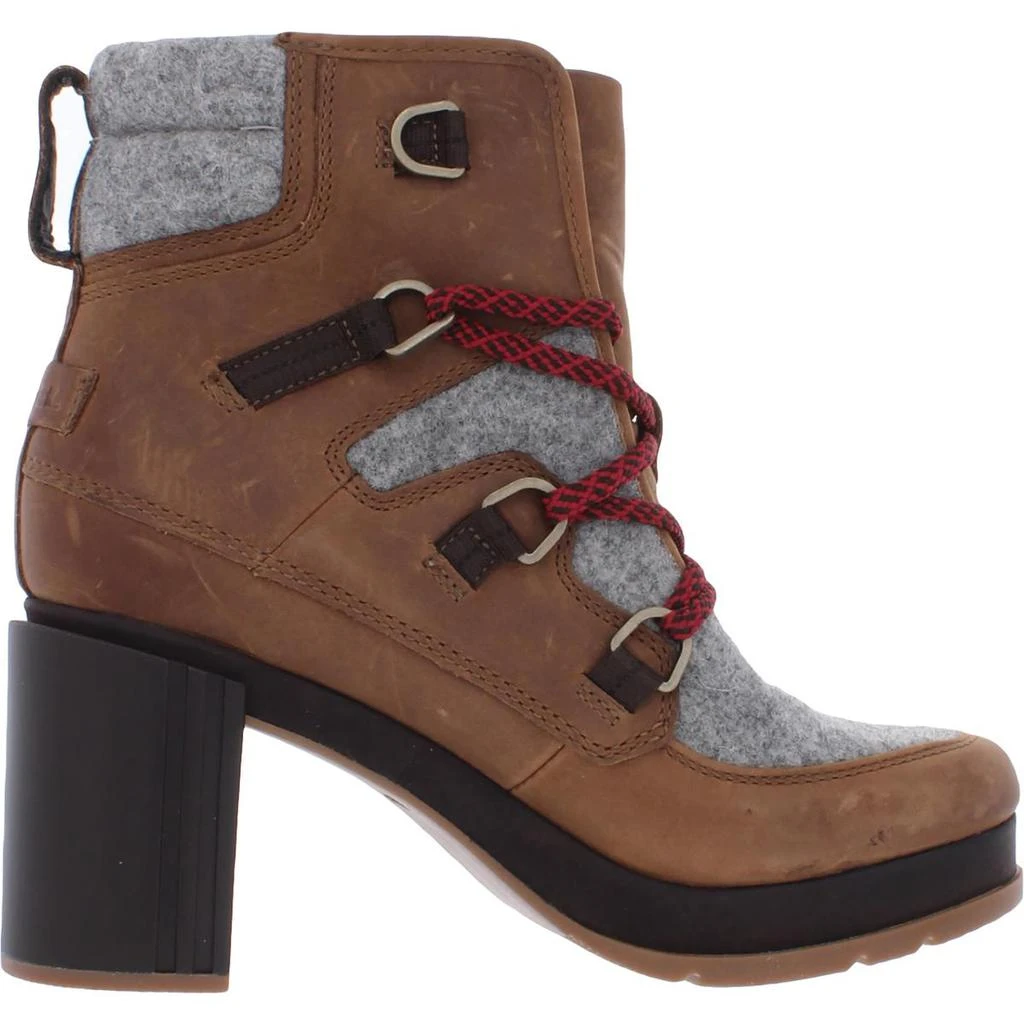 商品SOREL|Sorel Womens Blake Lace Leather Block Heel Ankle Boots,价格¥1343,第3张图片详细描述