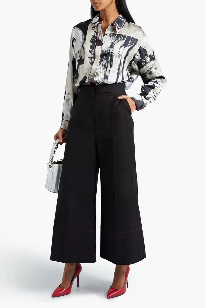 商品ROKSANDA|Cotton-blend wide-leg pants,价格¥1111,第2张图片详细描述