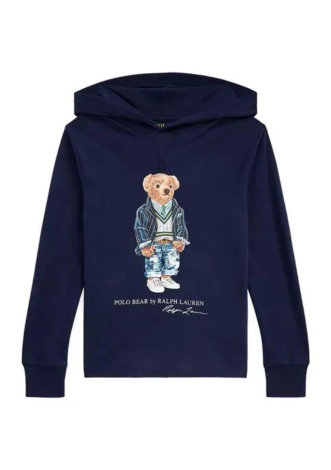 Ralph Lauren Childrenswear Lauren Childrenswear Boys 8 20 Polo Bear Jersey Hooded T Shirt 1