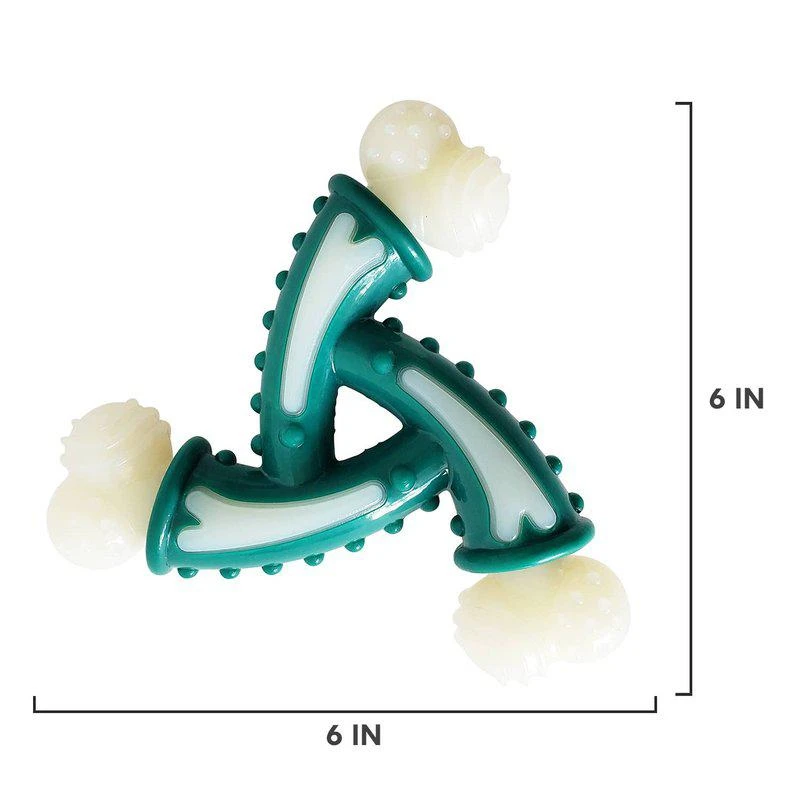 商品American Pet Supplies|TPR Nylon Dental Pinwheel Dog Bone Hard Chewers,价格¥114,第2张图片详细描述