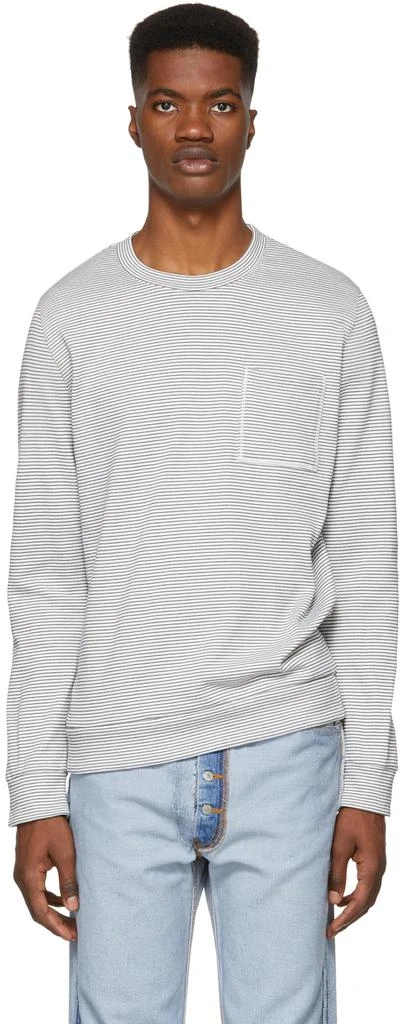 商品A.P.C.|Black & Off-White Boxy Sweatshirt,价格¥930,第1张图片