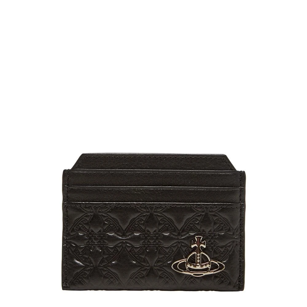 商品Vivienne Westwood|Vivienne Westwood Embossed Card Holder - Black,价格¥488,第1张图片