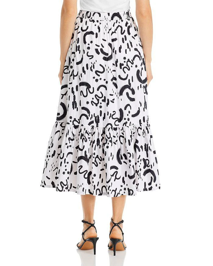 商品Tahari|Printed Ruffled Maxi Skirt,价格¥310,第2张图片详细描述