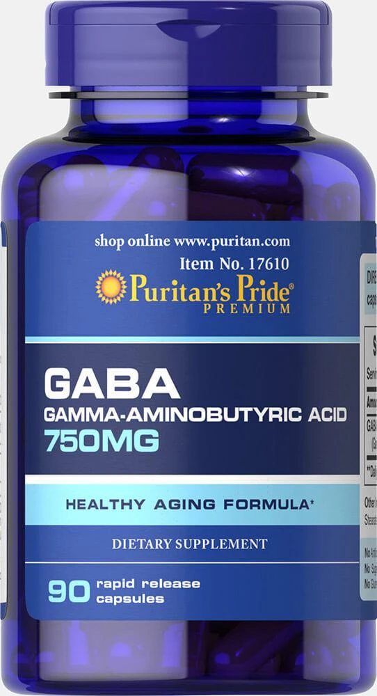 商品Puritan's Pride|GABA 750 mg Supplements,价格¥176-¥351,第1张图片