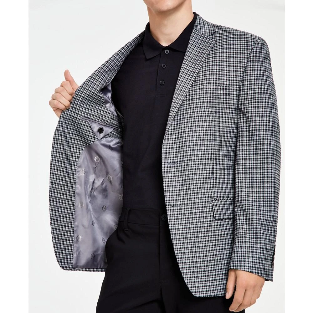 商品Ralph Lauren|Men's Classic-Fit Ultraflex Stretch Black/Gray Plaid Sport Coat,价格¥900,第4张图片详细描述