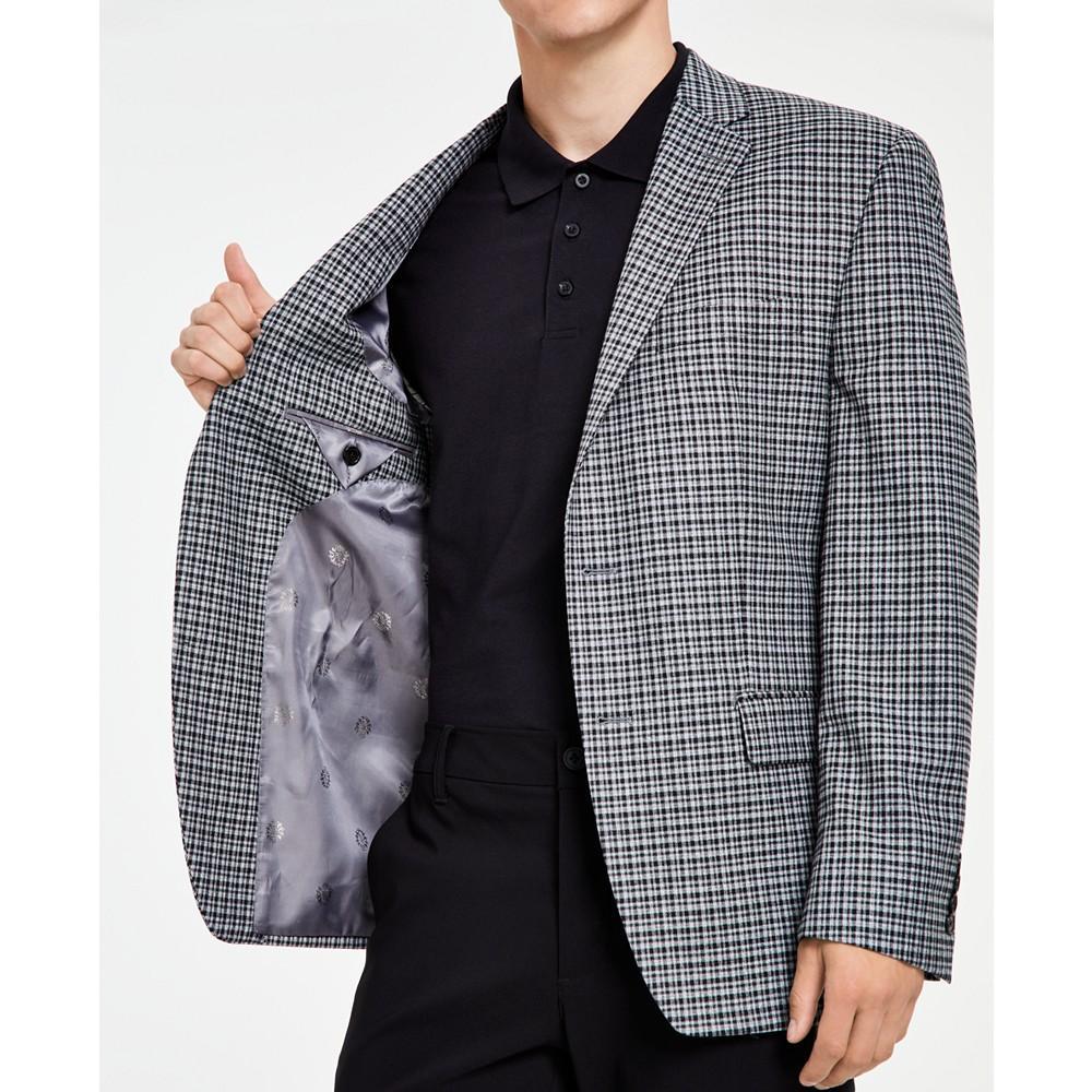 商品Ralph Lauren|Men's Classic-Fit Ultraflex Stretch Black/Gray Plaid Sport Coat,价格¥845,第6张图片详细描述