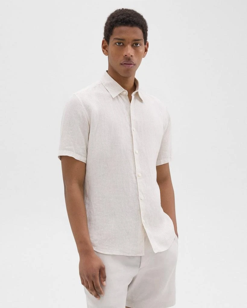 商品Theory|Irving Short-Sleeve Shirt in Relaxed Linen,价格¥863,第2张图片详细描述
