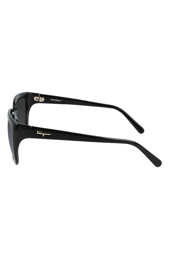 商品Salvatore Ferragamo|Salvatore Ferragamo Classic Logo 59mm Gradient Rectangle Sunglasses,价格¥682,第4张图片详细描述