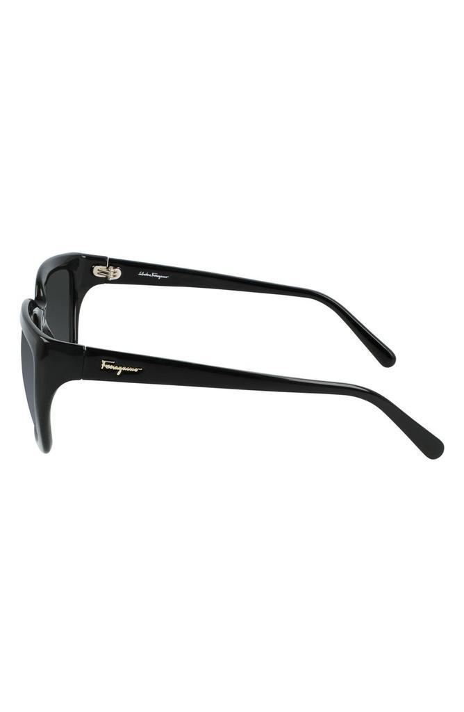 商品Salvatore Ferragamo|Classic Logo 59mm Gradient Rectangle Sunglasses,价格¥659,第6张图片详细描述