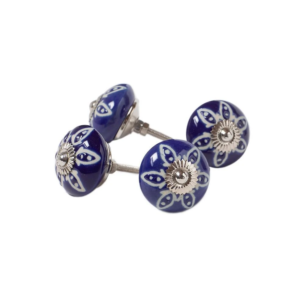 商品KNOB-IT|Handpainted Ceramic Knob Set of 8,价格¥426,第3张图片详细描述