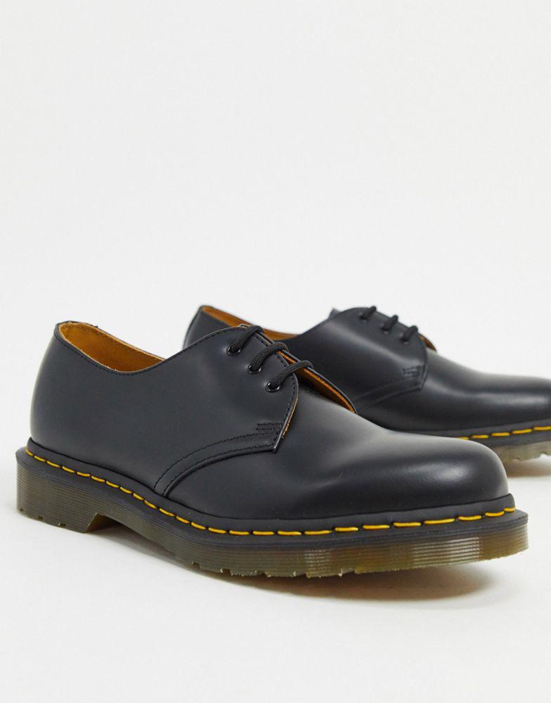 Dr Martens original 3-eye shoes in black商品第1张图片规格展示