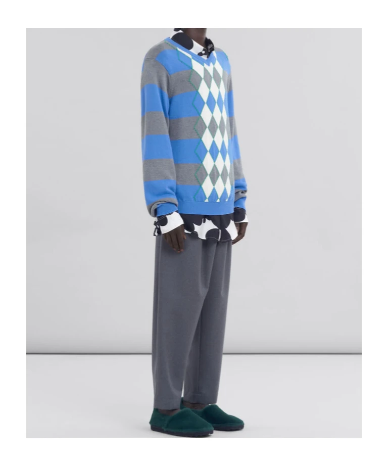 商品【商品预售7天】 Marni|Marni 男士休闲裤 PUMU0017U4TW83900N60 黑色,价格¥4303,第4张图片详细描述