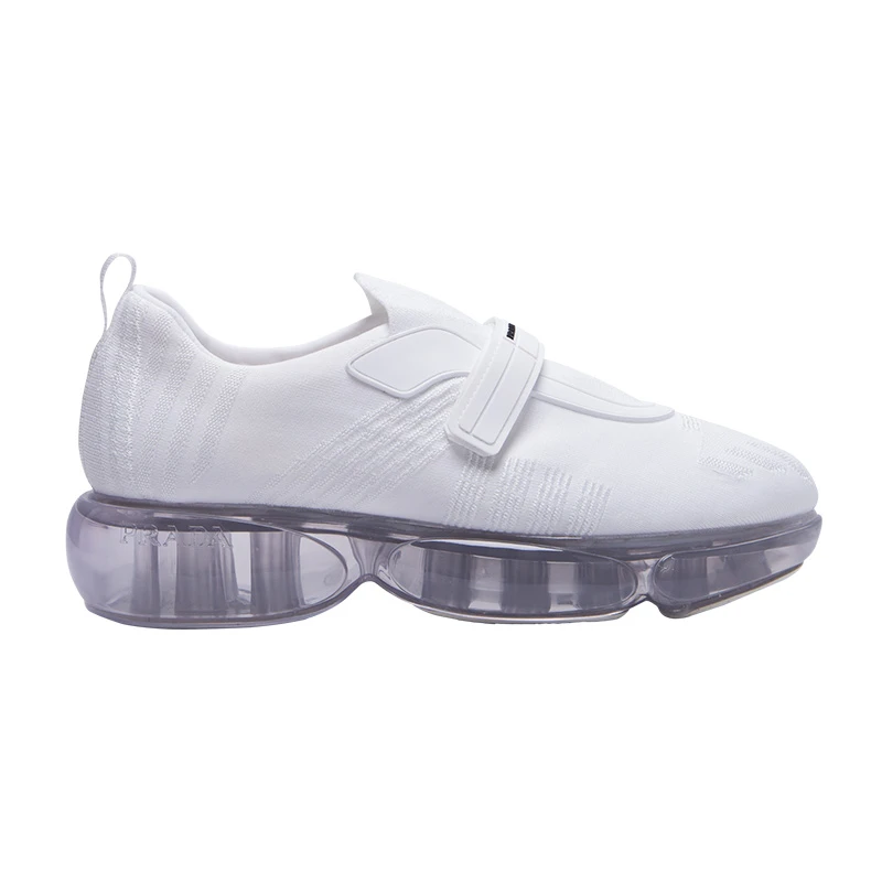 商品Prada|Prada 普拉达 女士白色聚酯纤维休闲鞋 1E651I-T2O-F0009,价格¥2756,第1张图片