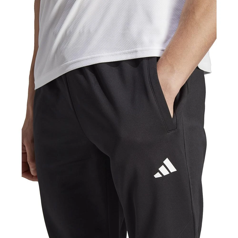 商品Adidas|Men's Game & Go Small Logo Moisture-Wicking Training Fleece Tapered Joggers,价格¥443,第4张图片详细描述