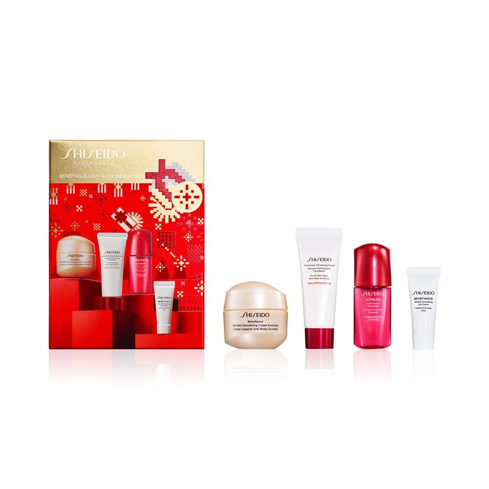 商品Shiseido|4-Pc. Benefiance Start With Smooth Skincare Set,价格¥294,第1张图片