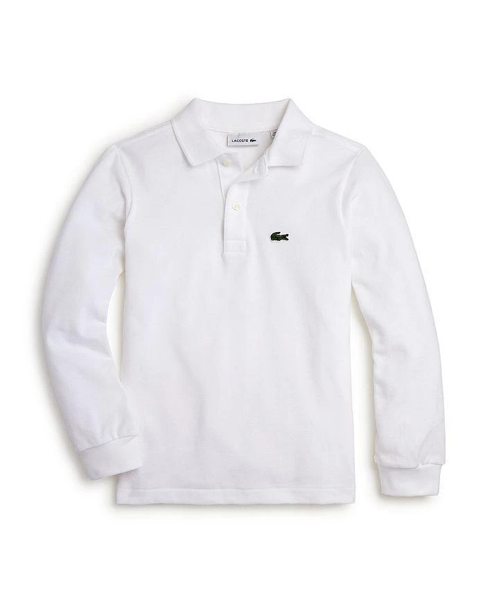 商品Lacoste|Boys' Classic Piqué Long-Sleeve Polo - Little Kid, Big Kid,价格¥484,第1张图片