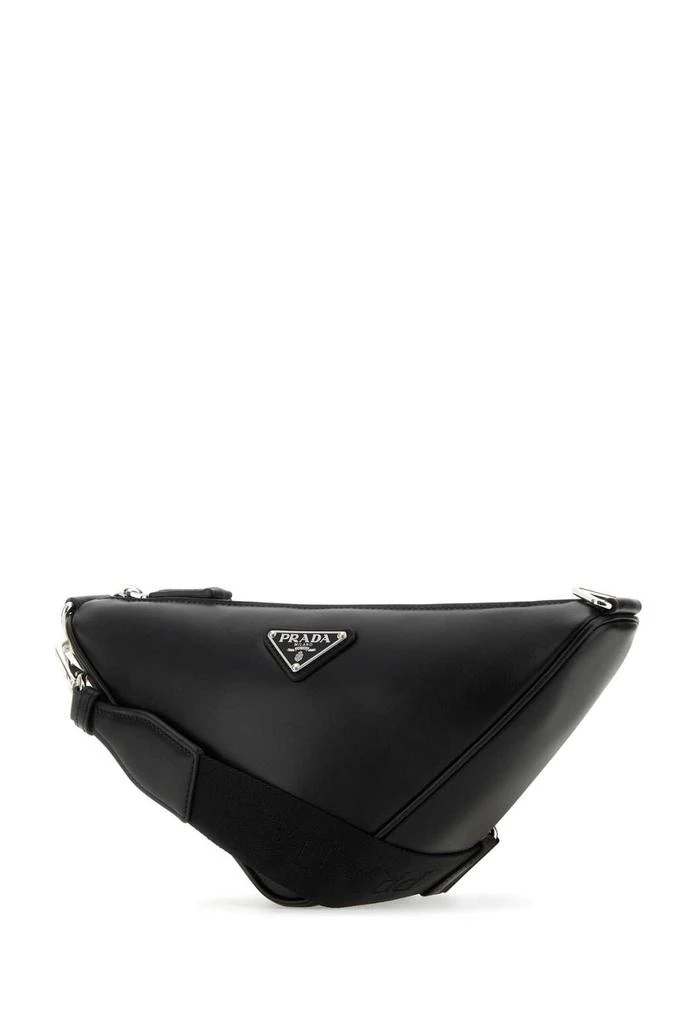 商品Prada|Prada Triangle Logo Zipped Messenger Bag,价格¥13710,第3张图片详细描述
