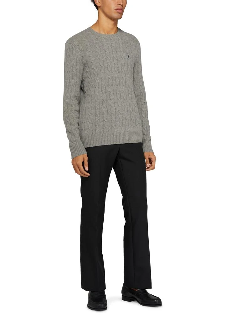 商品Ralph Lauren|Round-neck cable knit sweater with logo,价格¥1335,第2张图片详细描述