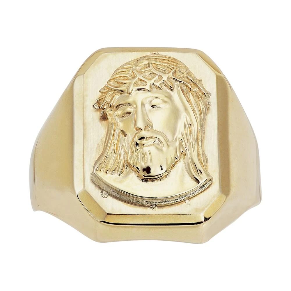 商品Macy's|Men's Jesus Three-Dimensional Polished Ring in 10k Gold,价格¥9517,第3张图片详细描述