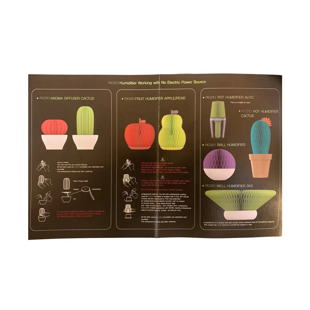 Natural Water Non-Electric Personal Apple Humidifier, Red 商品