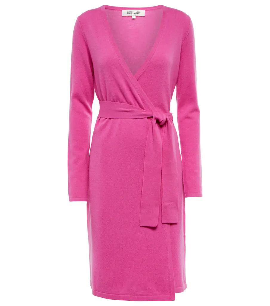 商品Diane von Furstenberg|Linda羊毛与羊绒裹身连衣裙,价格¥4800,第1张图片