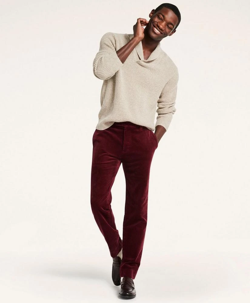 商品Brooks Brothers|Milano Fit Wide-Wale Stretch Corduroy Pants,价格¥287,第2张图片详细描述