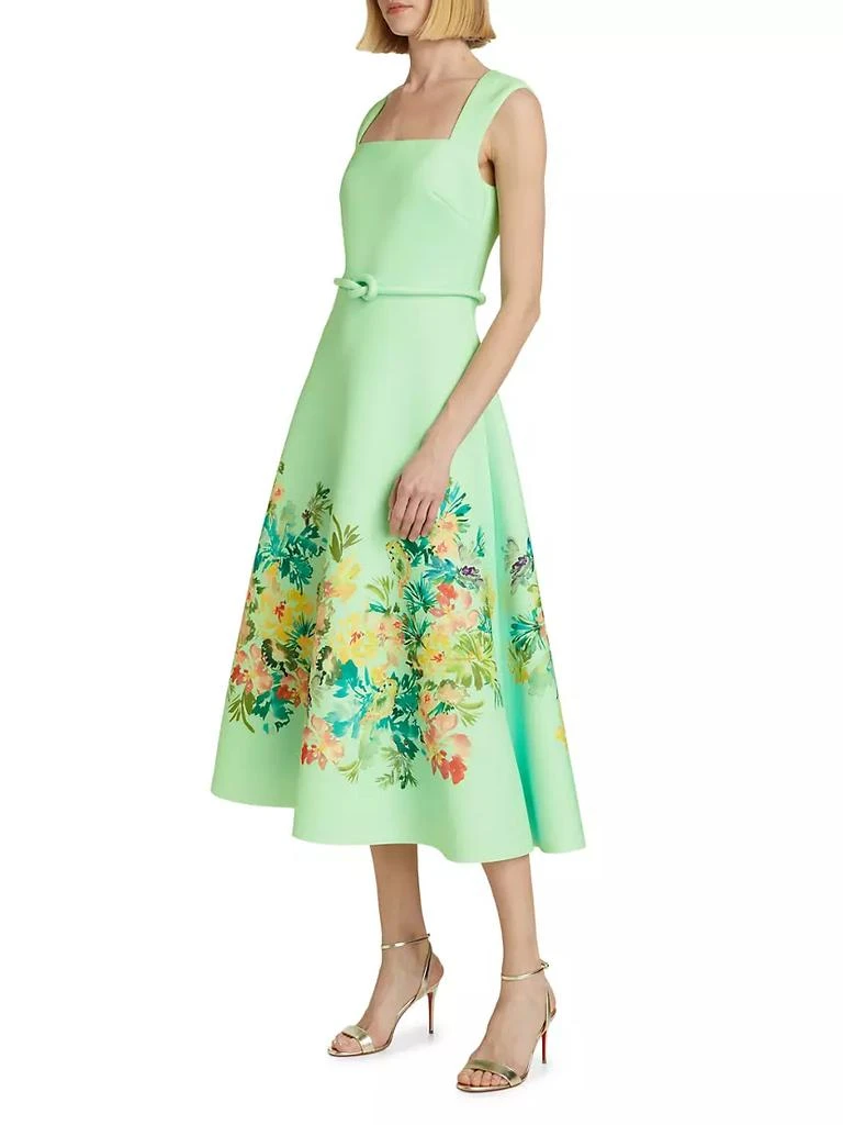 商品Badgley Mischka|Floral Neoprene Cocktail Dress,价格¥3301,第4张图片详细描述