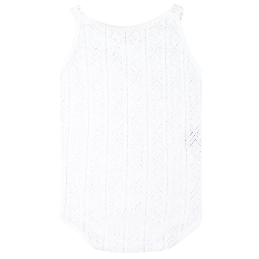 商品Babidu|White Cotton Babygrow,价格¥27,第2张图片详细描述