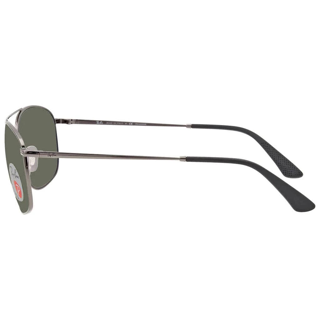 商品Ray-Ban|Ray Ban Polarized Dark Green Aviator Mens Sunglasses RB3654 004/9A 60,价格¥790,第3张图片详细描述