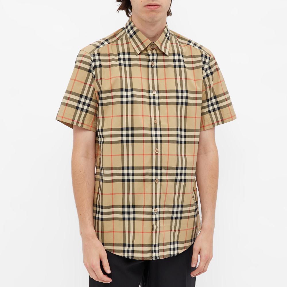 商品Burberry|Burberry Short Sleeve Caxton Check Shirt,价格¥2905,第6张图片详细描述