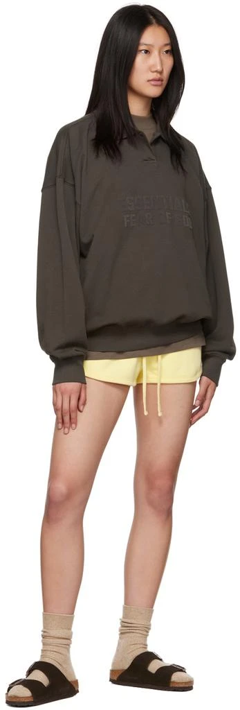 商品Essentials|Yellow Cotton Shorts,价格¥451,第4张图片详细描述