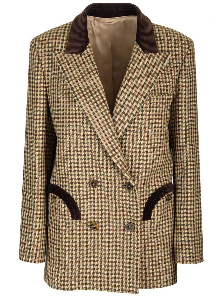 商品BLAZÉ MILANO|Blazé Milano Checkered Button-Up Blazer,价格¥9179,第1张图片