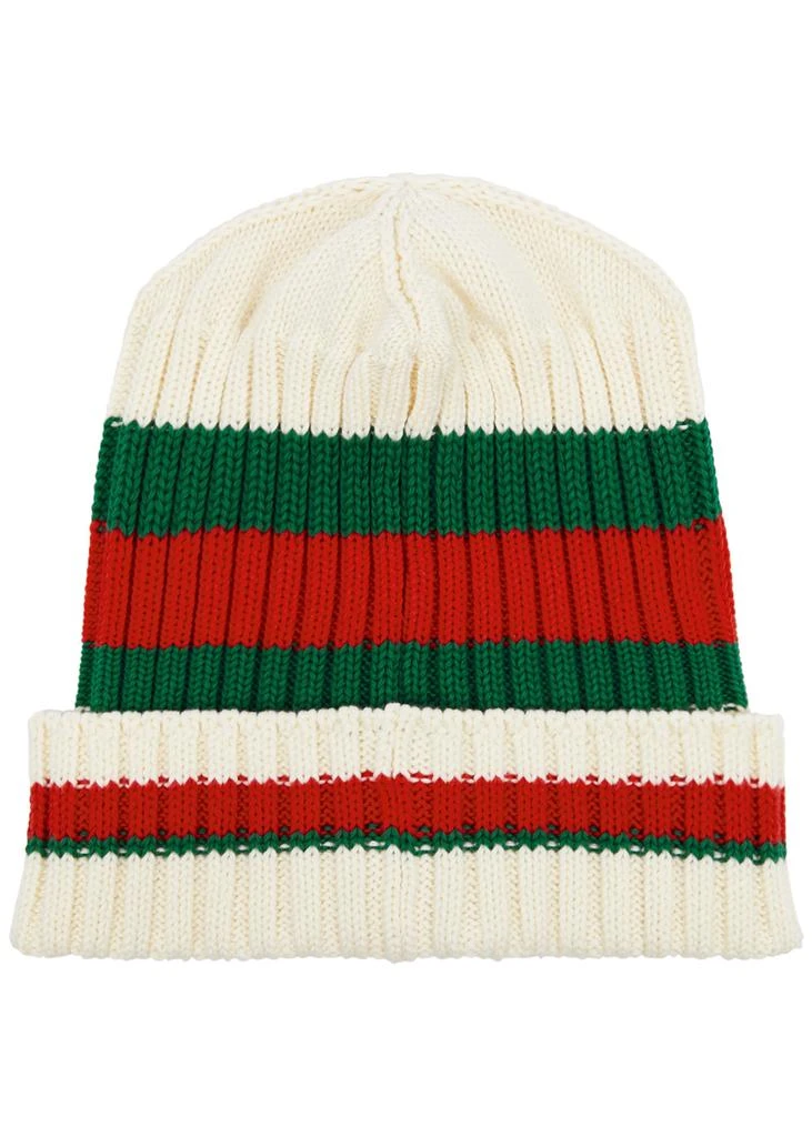 商品Gucci|KIDS Striped cotton beanie,价格¥1286,第2张图片详细描述