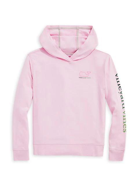 商品Vineyard Vines|Little Girl's & Girl's Whale Logo Hoodie,价格¥353,第1张图片