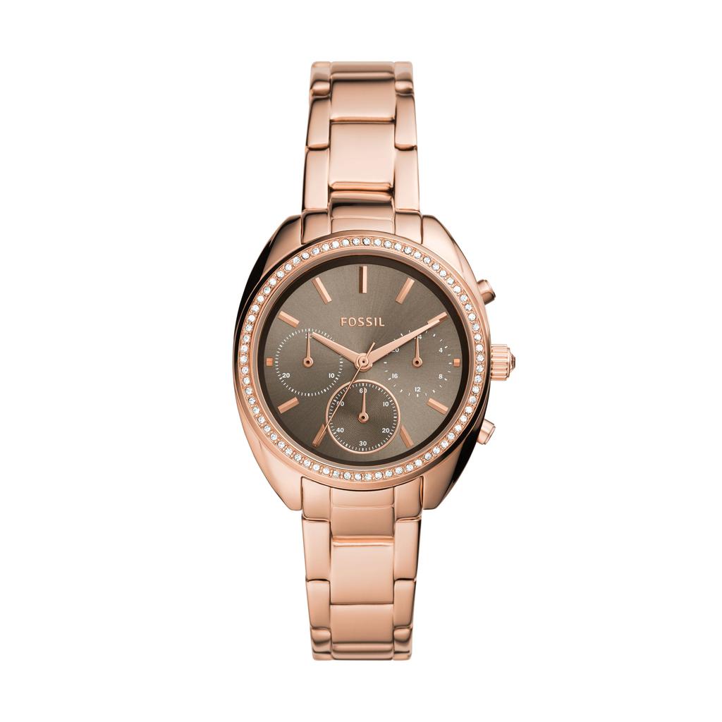 Fossil Women's Vale Chronograph, Rose Gold-Tone Stainless Steel Watch商品第1张图片规格展示