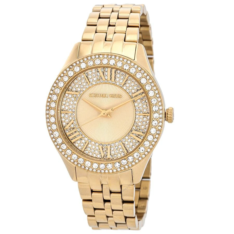 商品Michael Kors|Michael Kors Harlowe Pave Quartz Crystal Ladies Watch MK4709,价格¥1169,第1张图片