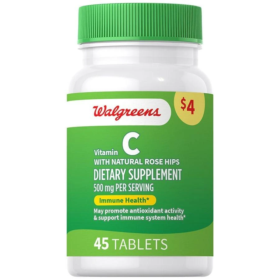 商品Walgreens|Vitamin C Tablets (45 days),价格¥34,第1张图片