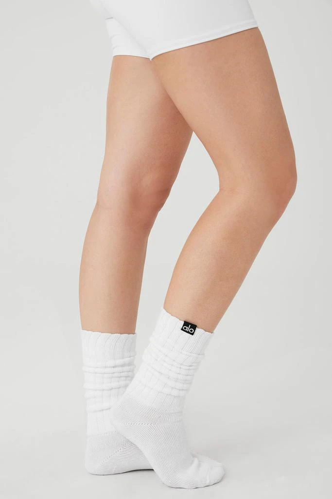 商品Alo|Scrunch Sock - White,价格¥181,第2张图片详细描述