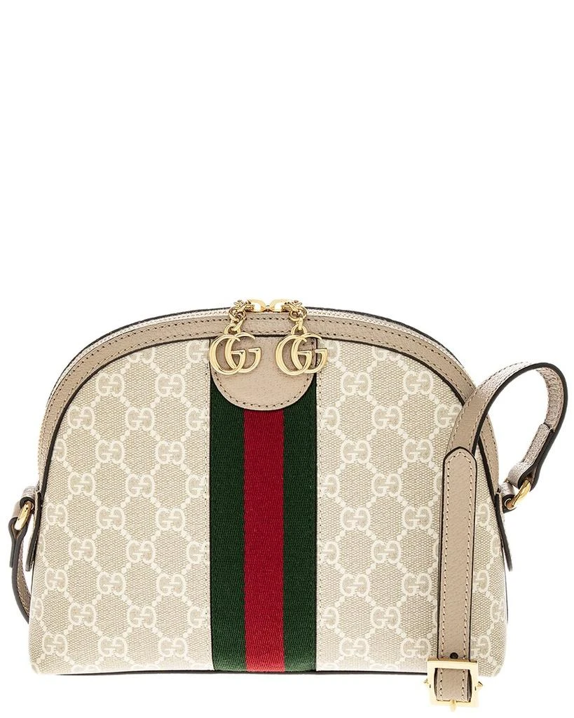 商品Gucci|Gucci Ophidia GG Small Canvas & Leather Shoulder Bag,价格¥12168,第2张图片详细描述