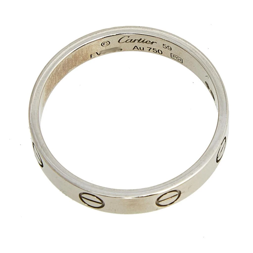 商品[二手商品] Cartier|Cartier Love 18K White Gold Narrow Wedding Band Ring Size 59,价格¥5375,第4张图片详细描述