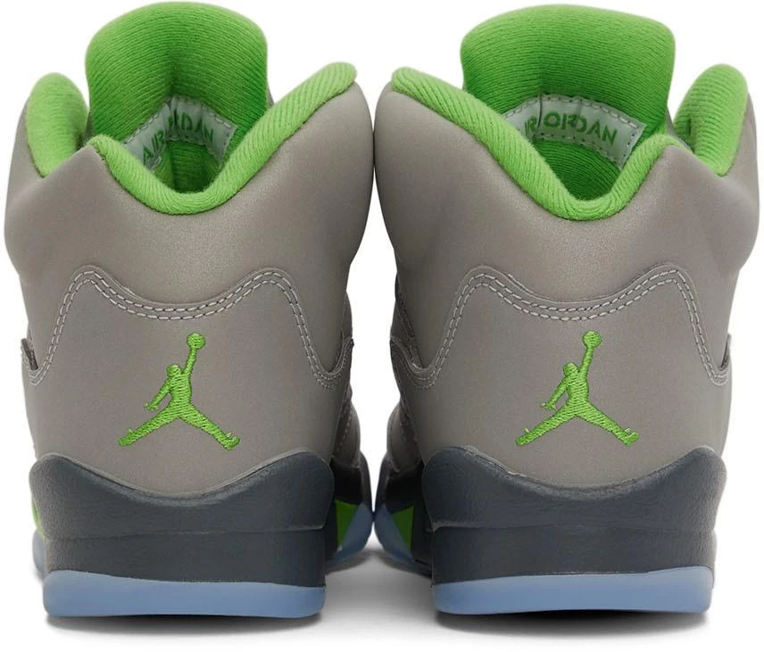 商品Jordan|Kids Gray Air Jordan 5 Retro Big Kids Sneakers,价格¥851,第2张图片详细描述