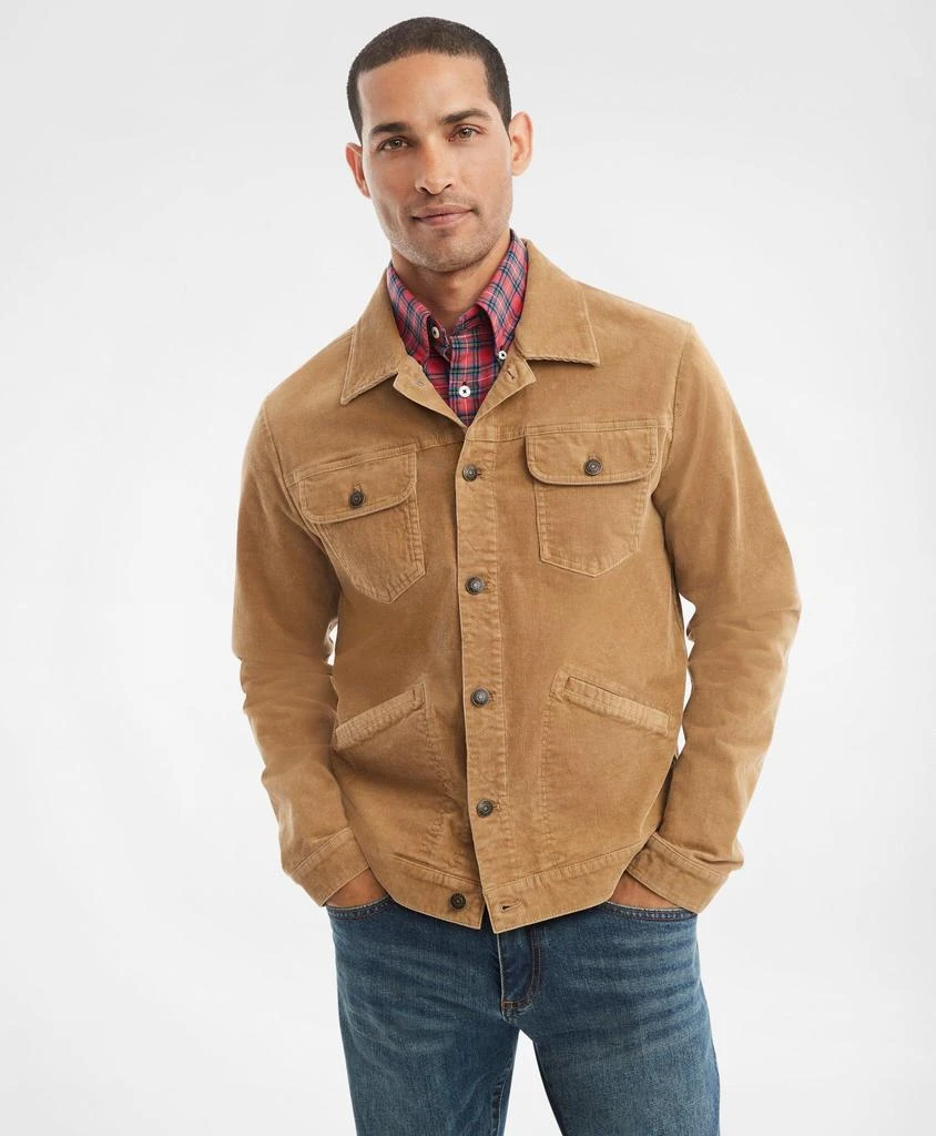 商品Brooks Brothers|Medium Wale Corduroy Trucker Jacket,价格¥1147,第1张图片