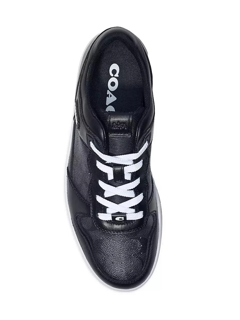商品Coach|Signature Leather Monogrammed Sneakers,价格¥916,第5张图片详细描述