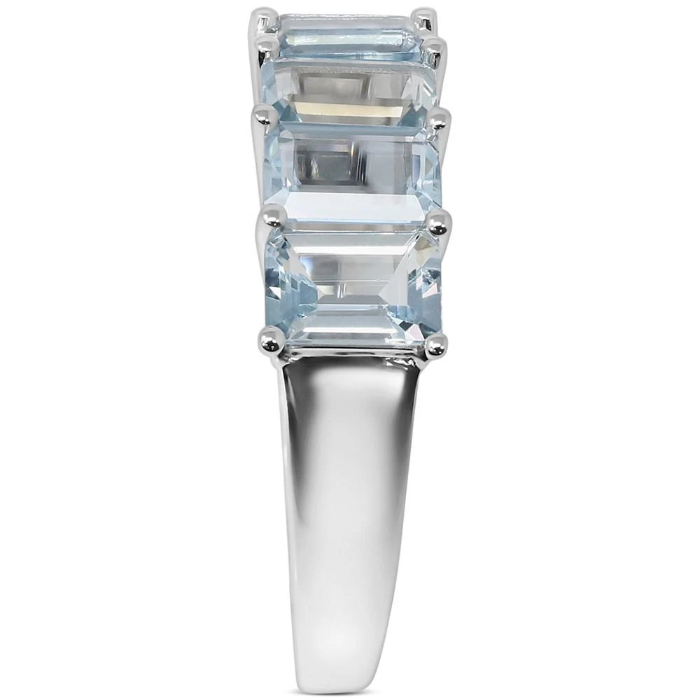 商品Macy's|Aquamarine Statement Ring (2 ct. t.w.) in 14k White Gold,价格¥12115,第4张图片详细描述